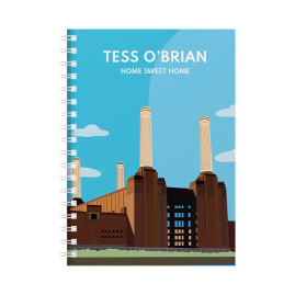 Personalised Battersea Power Station London Combined Diary & Notebook