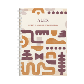 Personalised Funky Chunky Diary Brown Diary by FROM YOU TO ME