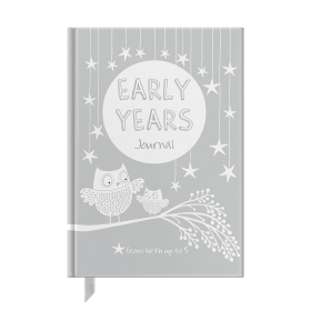 Early Years Grey baby to five years record journal & notebook by from you to me